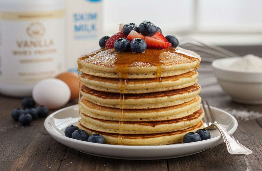 Pancakes classiques avoine et whey vanille